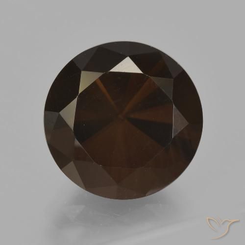 6.77ct 天然 红棕色 烟晶, 圆形的, VVS-VS