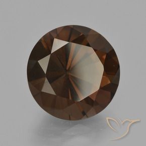 6.07克拉天然烟晶，圆形的，VVS