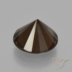 6.07克拉天然烟晶，圆形的，VVS