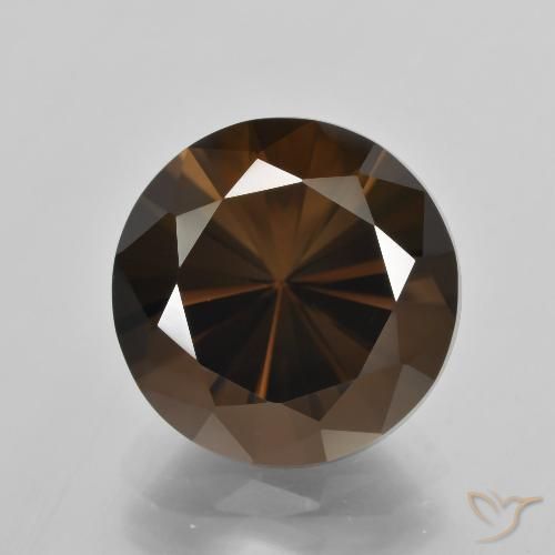 8.33ct 天然 山核桃棕 烟晶, 圆形的, VVS
