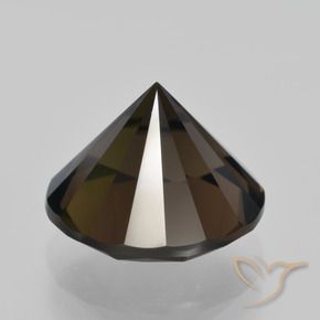 5.53克拉天然烟晶，圆形的，VVS