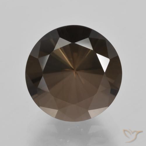 5.58ct 天然 棕色 烟晶, 圆形的, VVS