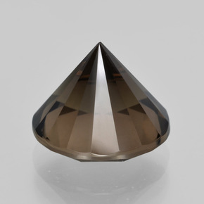 5.77克拉天然棕色烟晶，圆形切割，11.80毫米，VVS