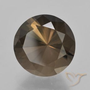 6.15克拉天然烟晶，圆形的，VVS