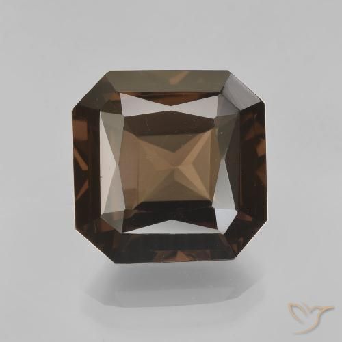 6.55ct 天然 棕褐色 烟晶, 祖母绿式切割, VVS