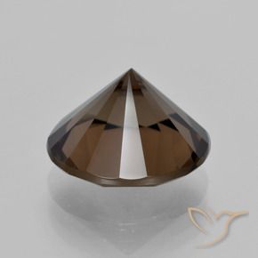 5.85克拉天然烟晶，圆形的，VVS