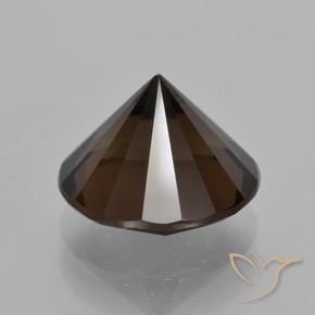 6.34克拉天然烟晶，圆形的，VVS