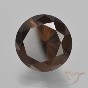 6.99克拉天然烟晶，圆形的，VVS