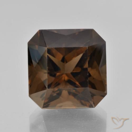 10.01ct 天然 山核桃棕 烟晶, 祖母绿式切割, VVS