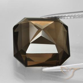 11.58克拉天然烟晶，八边形，VVS-VS