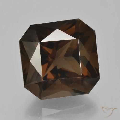 11.03ct 天然 棕色 烟晶, 祖母绿式切割, VVS