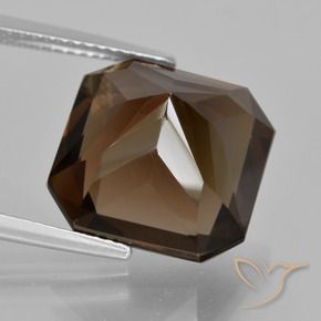 11.03克拉天然烟晶，八边形，VVS