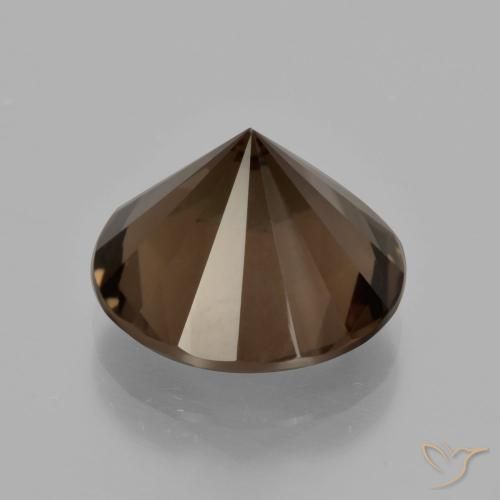 5.97克拉天然烟晶，圆形的，VVS