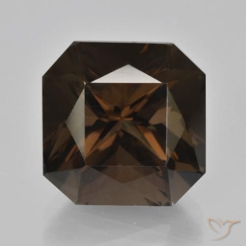 10.05ct 天然 棕褐色 烟晶, 祖母绿式切割, VVS