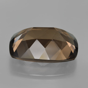 16.28克拉天然棕色烟晶，垫形剪裁，20×15毫米，VVS