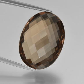 13.23克拉天然烟晶，椭圆形切割，VVS