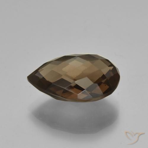 7.93克拉天然烟晶，梨形，VVS-VS