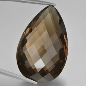 50.44克拉天然棕色烟晶，梨形，34.8×22毫米，VVS