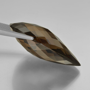 50.44克拉天然棕色烟晶，梨形，34.8×22毫米，VVS