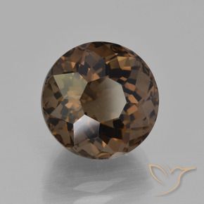6.10克拉天然烟晶，圆形的，VS