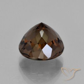5.23克拉天然烟晶，圆形的，VVS-VS