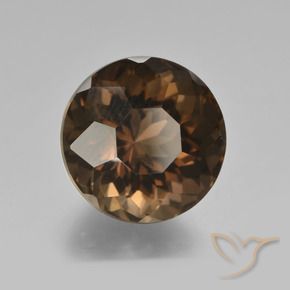 8.25克拉天然烟晶，圆形的，VVS-VS
