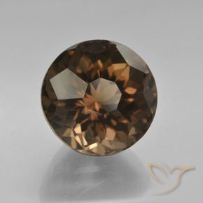 7.66克拉天然烟晶，圆形的，VVS