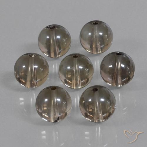 52.98克拉天然烟晶，球形，透明
