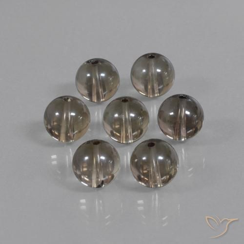 52.98克拉天然烟晶，球形，透明