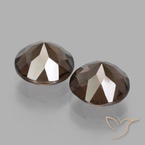 3.40克拉天然烟晶，圆形的，VS