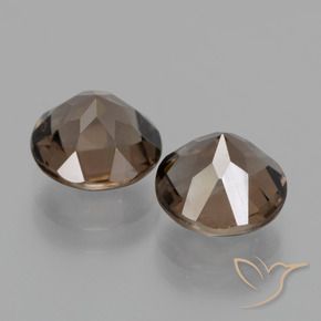 3.71克拉天然烟晶，圆形的，VS