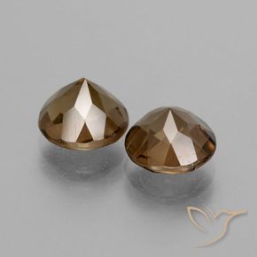 3.37克拉天然烟晶，圆形的，VS