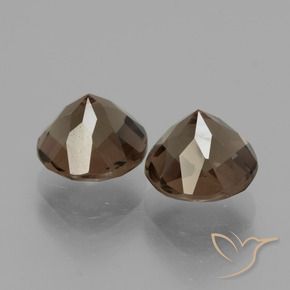 3.84克拉天然烟晶，圆形的，VS