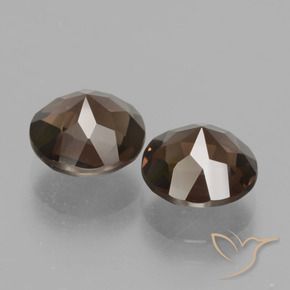 3.58克拉天然烟晶，圆形的，VS