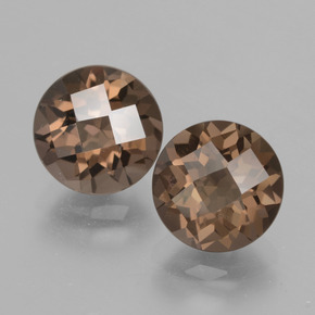 3.76克拉天然烟晶，圆形切割，VS