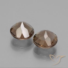 3.59克拉天然烟晶，圆形的，VS