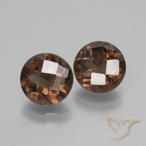 3.36克拉天然烟晶，圆形的，VS