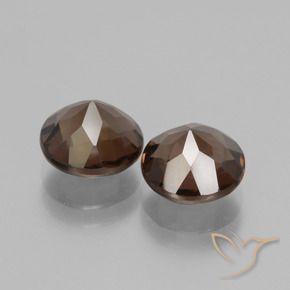 3.36克拉天然烟晶，圆形的，VS