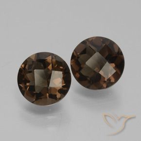 3.62克拉天然烟晶，圆形的，VS