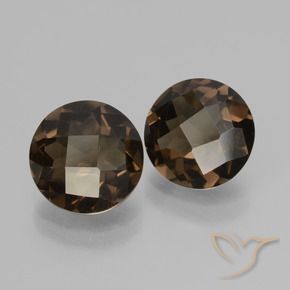 3.29克拉天然烟晶，圆形的，VS