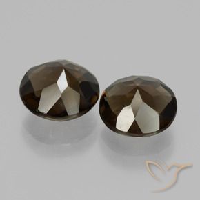 3.29克拉天然烟晶，圆形的，VS