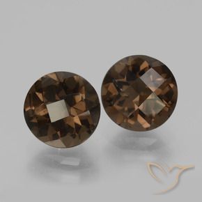 3.42克拉天然烟晶，圆形的，VS
