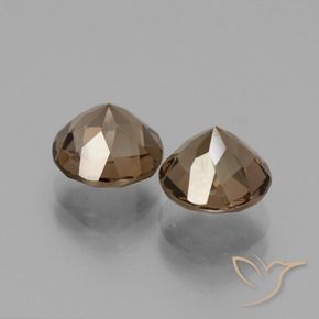 3.70克拉天然烟晶，圆形的，VS