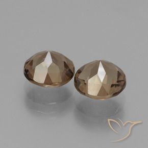 3.59克拉天然烟晶，圆形的，VS