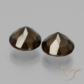 3.51克拉天然烟晶，圆形的，VVS-VS