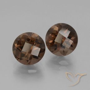 4.11克拉天然烟晶，圆形的，VS
