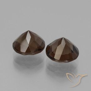 4.11克拉天然烟晶，圆形的，VS