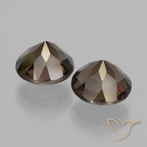 3.64克拉天然烟晶，圆形的，VS