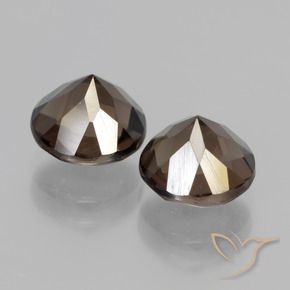 3.77克拉天然烟晶，圆形的，VVS-VS
