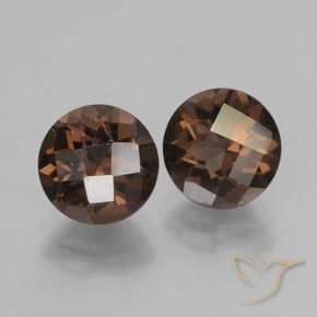 3.70克拉天然烟晶，圆形的，VS
